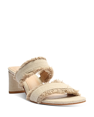 Schutz Women's Victorie Embellished Block Heel Slide Sandals In Oyster