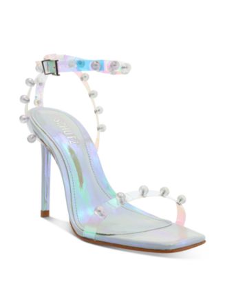 SCHUTZ Women's Pietra Ankle Strap Embellished Sandals | Bloomingdale's