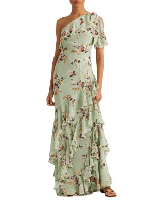 lauren ralph lauren one shoulder gown