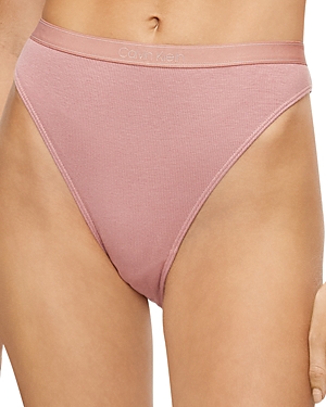 CALVIN KLEIN PURE RIBBED HIGH LEG BIKINI
