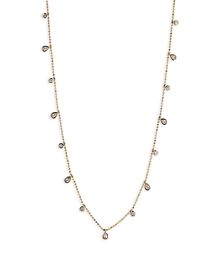 Nadri Daylight Shaky Station Necklace In Gold