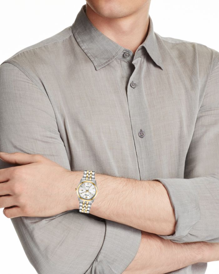 Eco-Drive Corso Men's Stainless Steel Watch, 40mm