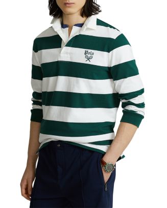 Polo Ralph Lauren Cotton Jersey Stripe Classic Fit Rugby Shirt ...