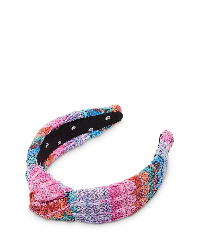 Lele Sadoughi - Rainbow Raffia Knotted Headband
