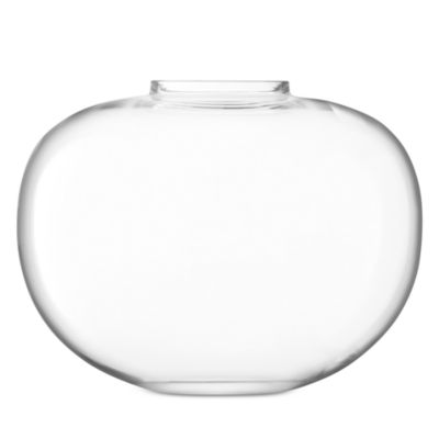 Lsa Flower Curved Clear Glass Bouquet Vase, Large