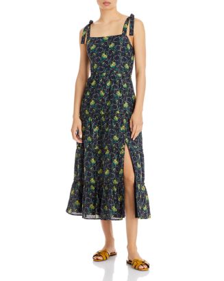 PAIGE Tamika Floral Midi Dress | Bloomingdale's