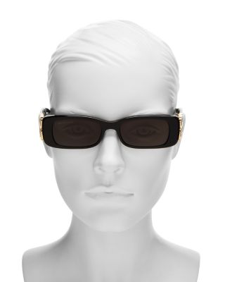  Dynasty Rectangular Sunglasses, 51mm