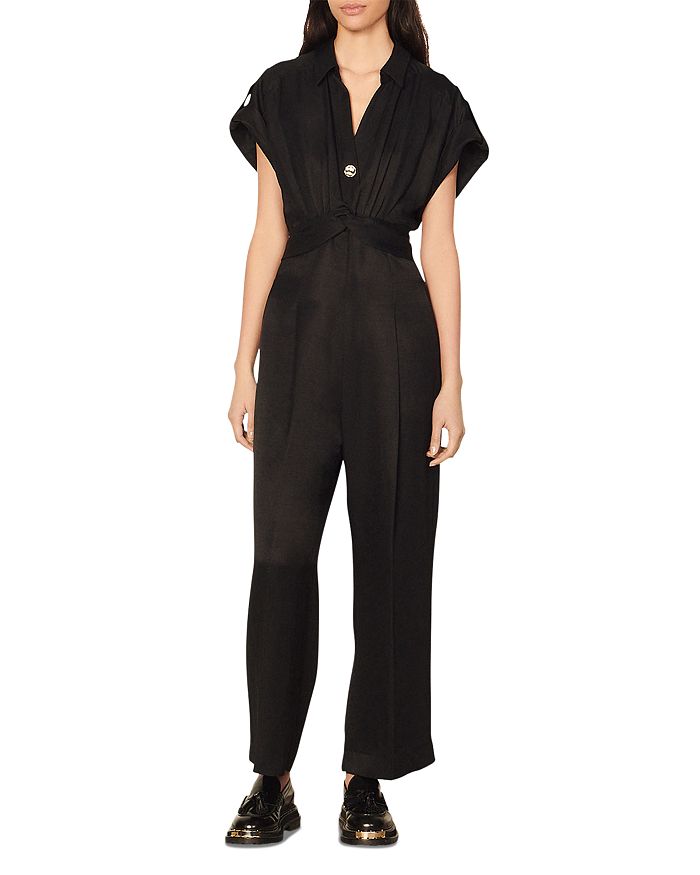 Sandro Tenerife Cuffed Jumpsuit Bloomingdale s