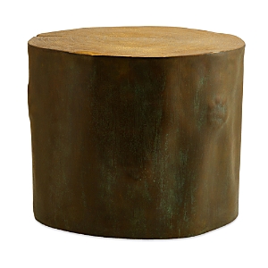 Shop Michael Aram Etched Brass Stool, Large In Brown