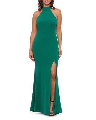 AQUA Halter Neck Gown - Exclusive | Bloomingdale's