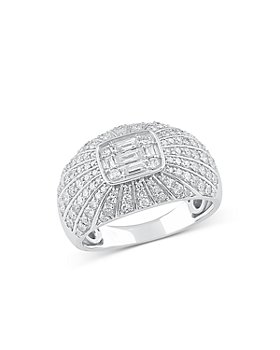 Bloomingdale's - Diamond Mosaic Ring, 1.0 ct. t.w., in 14K White Gold - 100% Exclusive