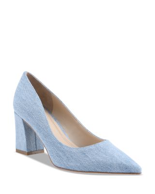 light blue pumps