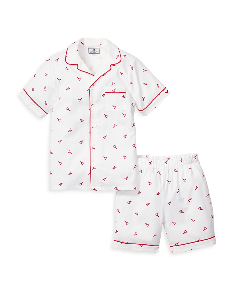 Petite Plume Unisex Brixham Lobster Pajama Shorts Set - Baby, Little Kid, Big Kid