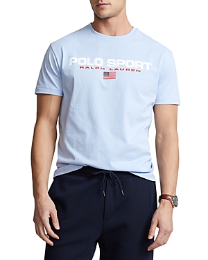Polo Ralph Lauren Classic Fit Polo Sport Tee In Elite Blue