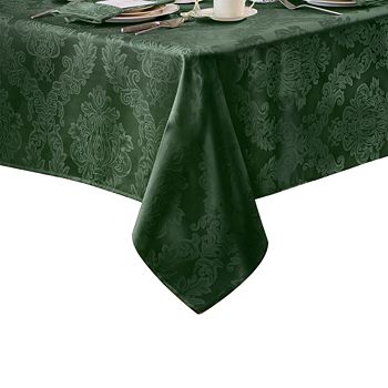 Elrene Home Fashions - Barcelona Jacquard Damask Oblong Tablecloth, 120" x 60"