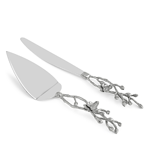 Michael Aram White Orchid Wedding Cake Knife & Server Set