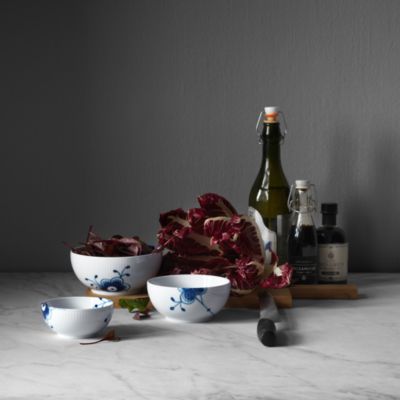 Blue Fluted Mega Small Serving Bowl