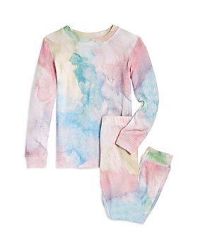 PJ Salvage - Girls' Ombré Tie Dye Pajama Set - Little Kid, Big Kid