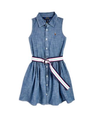 ralph lauren white denim dress