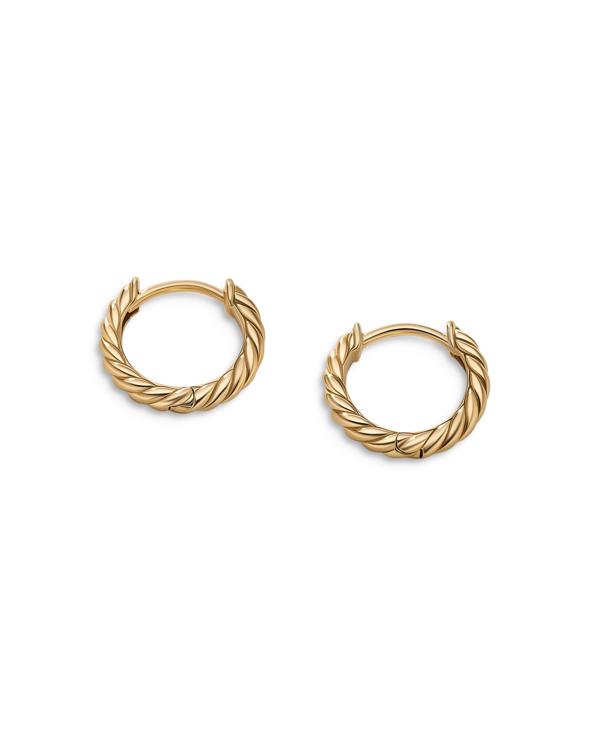 Sculpted Cable Micro Huggie Hoop Earrings, 10.7mm