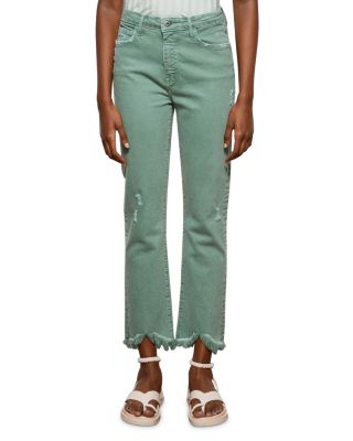 Jonathan Simkhai River High Rise Straight Jeans In Jade | ModeSens