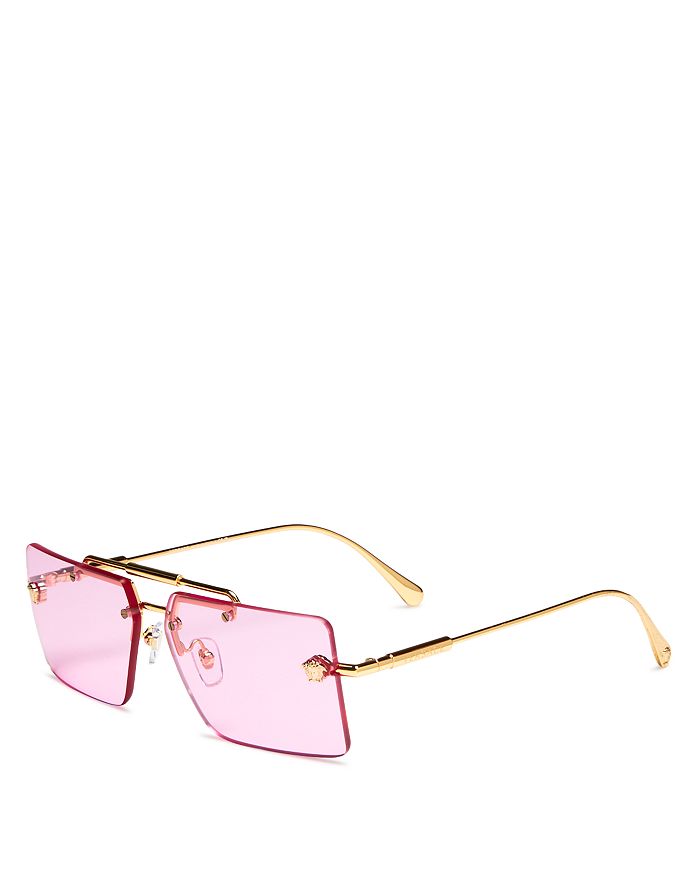Versace Rimless Square Sunglasses, 60mm