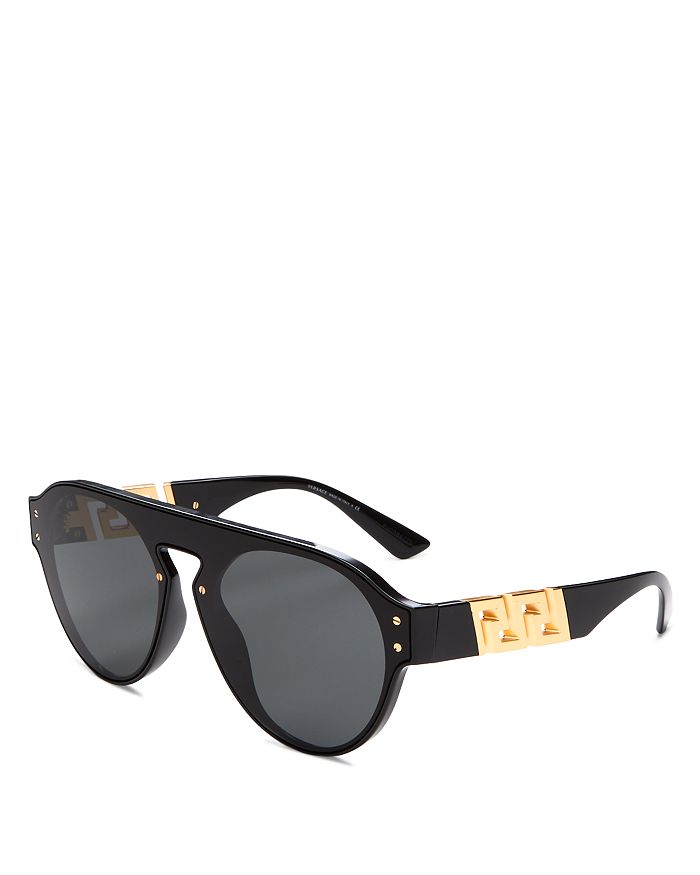 Versace Brow Bar Aviator Sunglasses, 44mm | Bloomingdale's