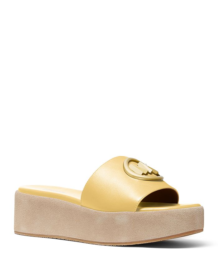 MICHAEL Michael Kors Women's Sadler Logo Wedge Platform Sandals ...