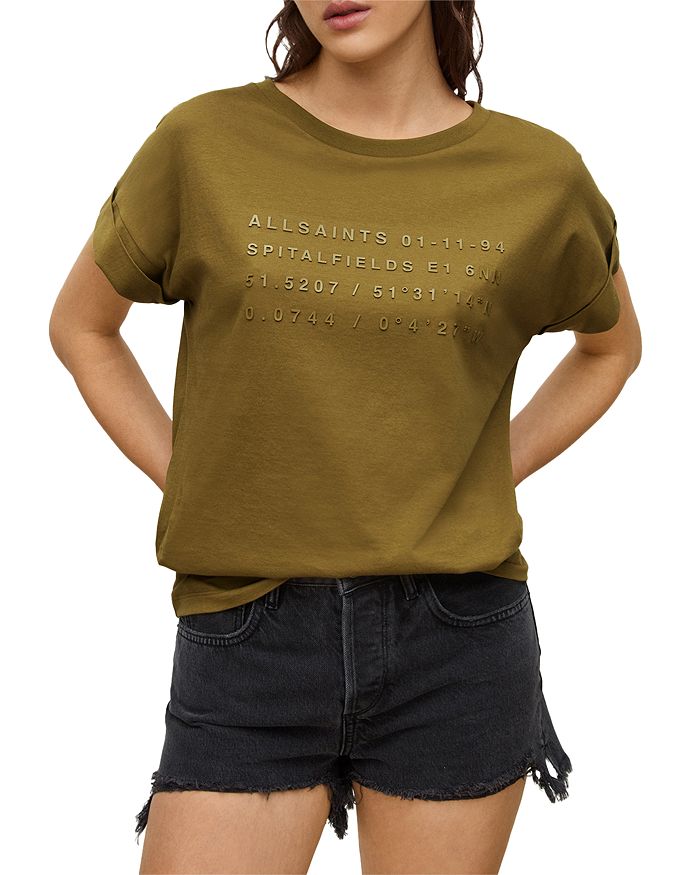 ALLSAINTS Address Print Imogen Tee Bloomingdale's