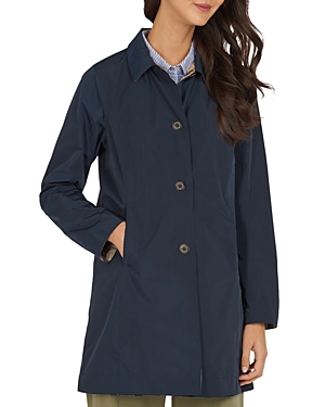 Shop Barbour Babbity Reversible Rain Jacket In Navy/dress