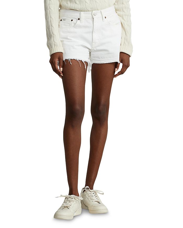Ralph Lauren Cut Off Jean Shorts in Pansy Wash | Bloomingdale's