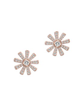 Bloomingdale's - Diamond Flower Stud Earrings in 14K Rose Gold, 0.25 ct. t.w. - 100% Exclusive
