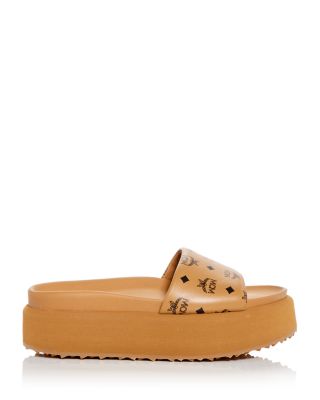 hot pink mcm slides