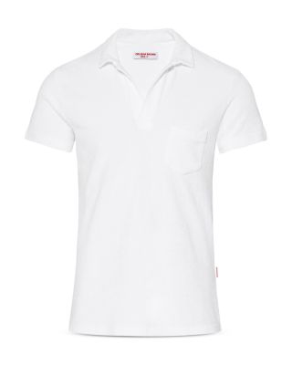 Cotton Terry Solid Tailored Fit Polo Shirt