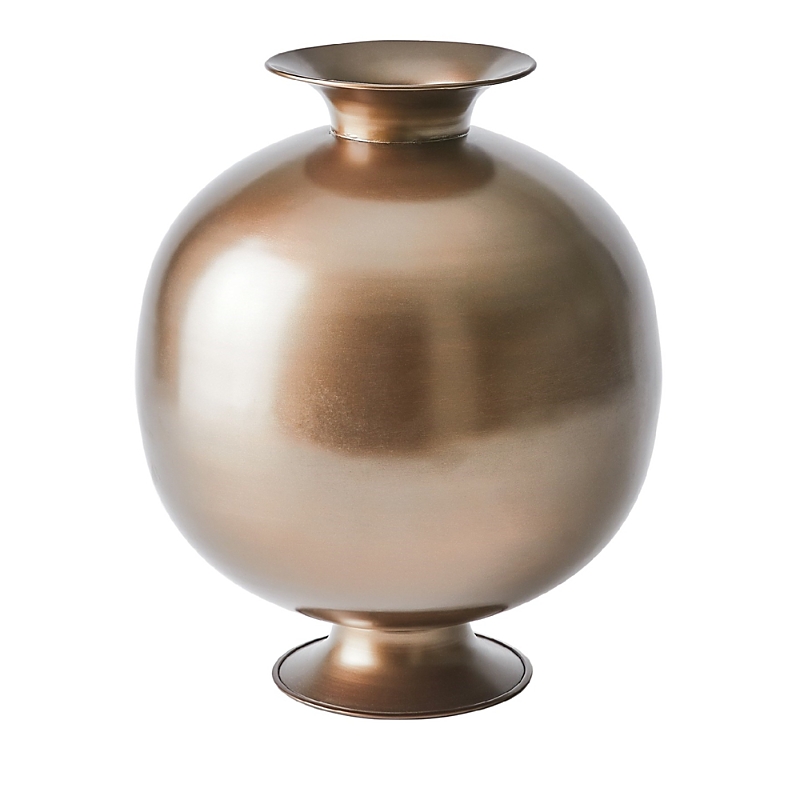 Global Views Bronzino Orb Vase in Bronze, Large