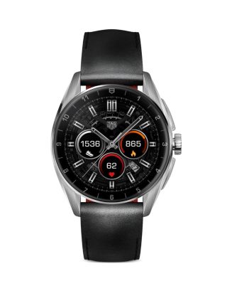 TAG Heuer Connected Calibre E4 Leather Strap Smartwatch, 42mm