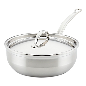 Shop Hestan Insignia 3.5 Qt Covered Pan In Silver