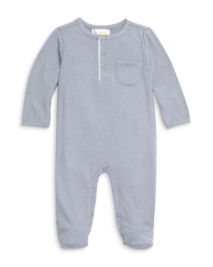 Bloomie's Baby Unisex Ribbed Playwear Footed Coverall, Baby - 100% ...
