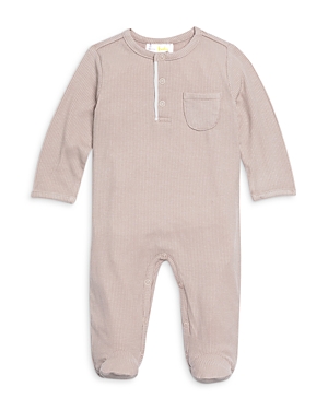 Bloomie's Baby Unisex Ribbed Playwear Footed Coverall, Baby - 100% Exclusive In Tan
