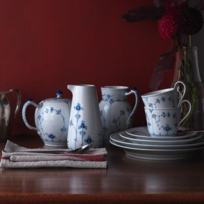 Blue Fluted Plain Mug