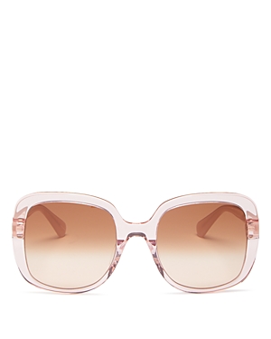 Kate Spade New York Square Sunglasses, 56mm In Pink/brown