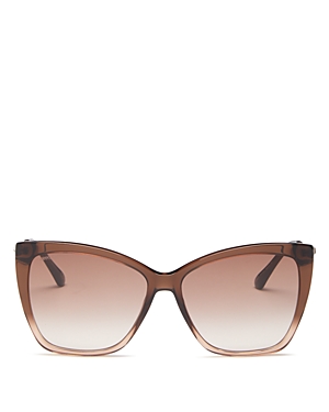 Jimmy Choo Women's Cat Eye Sunglasses, 58mm In Brown