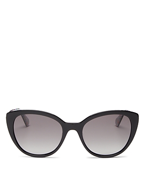 Kate Spade Amberlees 55mm Gradient Eat Eye Sunglasses In Black/gray