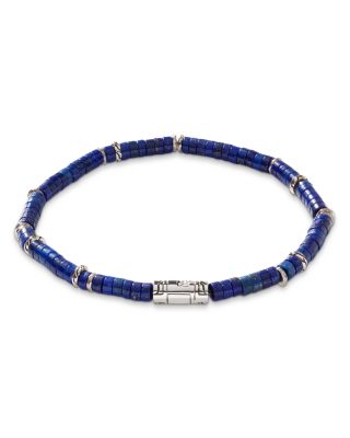 Men's Sterling Silver Heishi Bracelet