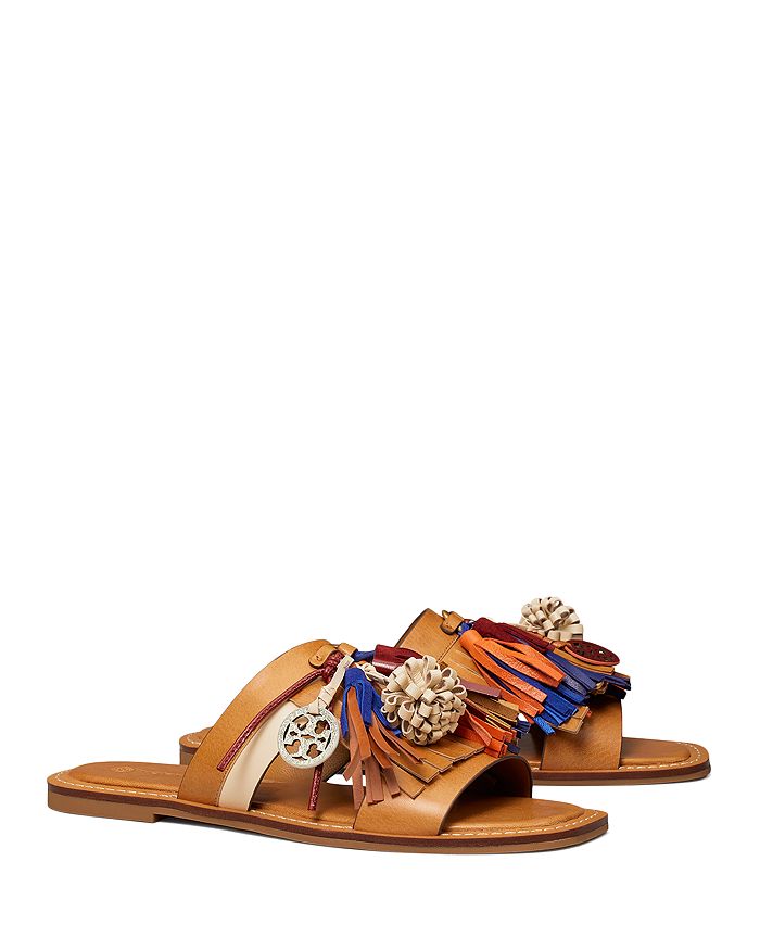 Tory Burch Women's Miller Tassel Slide Sandals | Bloomingdale's