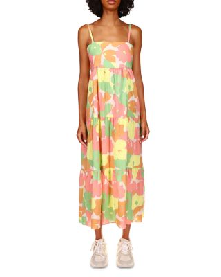 Free People Getaway Tiered Floral Maxi Dress Size XS
