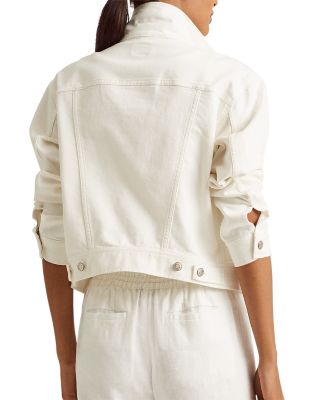 ralph lauren white denim jacket