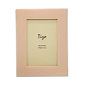 Tizo Wood Faux Shagreen Frame, 5 X 7 In Pink
