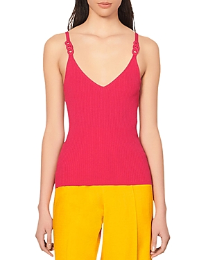 Sandro Logan Sleeveless Sweater In Malabar