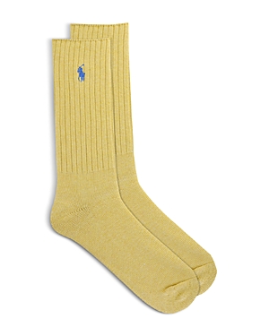 Polo Ralph Lauren Cotton Rib Crew Socks In Pyel